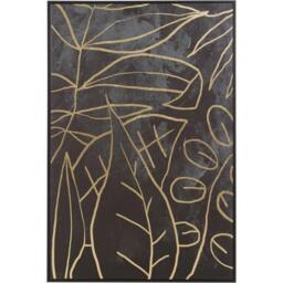 Fifty Five South Astratto Canvas Black and Gold Wall Art