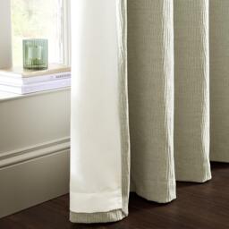 Catherine Lansfield Crinkle Chenille Lined Eyelet Curtains - thumbnail 4