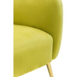 Interiors by Premier Yasmeen Olive Velvet Armchair - thumbnail 2