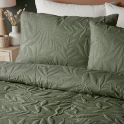 Serene Home Luana Embossed Floral Duvet Cover Set in Green - thumbnail 2