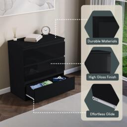 Lassic Glinton 3 Drawer Chest High Gloss - thumbnail 5