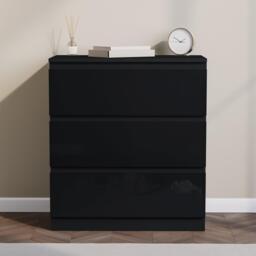 Lassic Glinton 3 Drawer Chest High Gloss - thumbnail 3