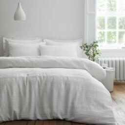 Bianca Waffle Cotton Stripe Duvet Cover Set - thumbnail 1