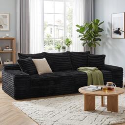 Urban Meuble Corduroy Convertible Sleeper Sofa - thumbnail 1