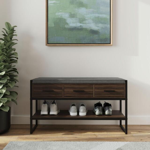 GFW Quinn Industrial Shoe Storage Bench - image 1