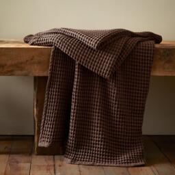Pineapple Elephant Jaipur Chunky Waffle Cotton Blanket Throw