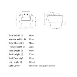 Jack Wills Jack Armchair in Velvet - thumbnail 2