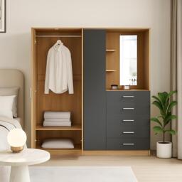 Jack Wills Carlton High Gloss Mirror Combi Unit - thumbnail 2