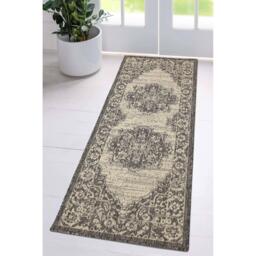 Homemaker Gel Medallion Rug Steel Grey - thumbnail 2