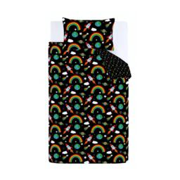 Catherine Lansfield Rainbow Rockets Reversible Duvet Cover Set - thumbnail 3