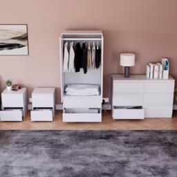Lassic Vida Designs Glinton Gloss 4 Piece Bedroom Set 4 - thumbnail 2