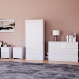 Lassic Vida Designs Glinton Gloss 4 Piece Bedroom Set 4 - thumbnail 1