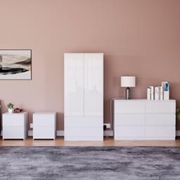 Lassic Vida Designs Glinton Gloss 4 Piece Bedroom Set 4 - thumbnail 3