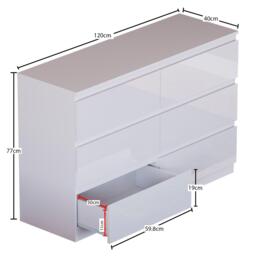 Lassic Vida Designs Glinton Gloss 4 Piece Bedroom Set 4 - thumbnail 7