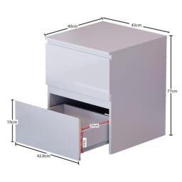 Lassic Vida Designs Glinton Gloss 4 Piece Bedroom Set 4 - thumbnail 5