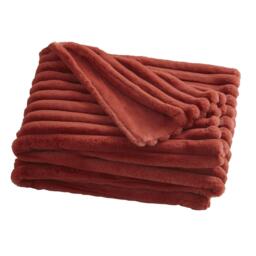 Appletree Morritz Soft Reversible Bedspread Throw - Terracot - thumbnail 1