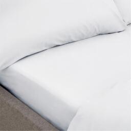Jack Wills 200 Thread Count White Cotton Fitted Sheet - thumbnail 2