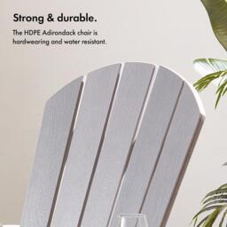 VonHaus VonHaus - Grey Adirondack Chair - thumbnail 6