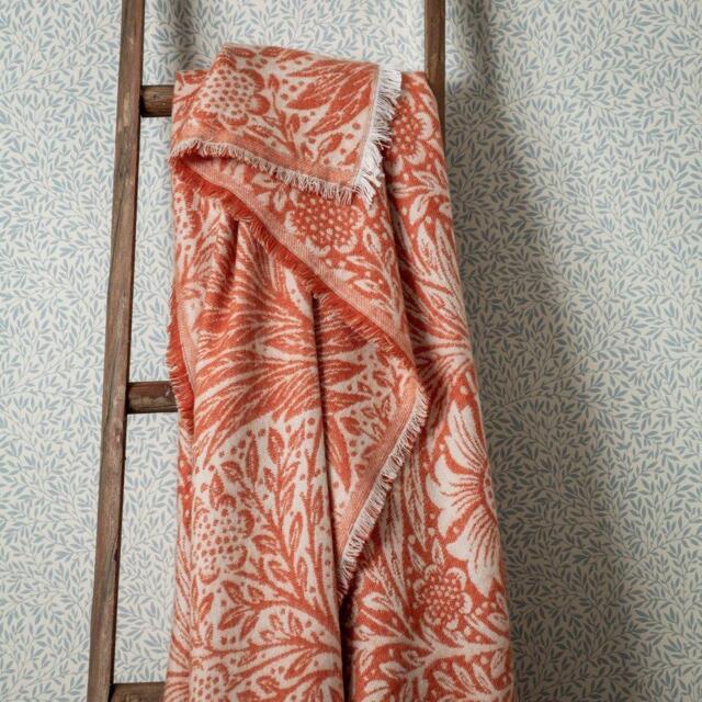 Morris and Co Marigold Jacquard Throw