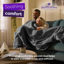 Slumberdown Elegantly Warm Luxury Heated Throw - thumbnail 2
