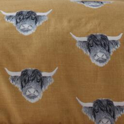 Fusion Highland Cow Easy Care Duvet Cover Set - thumbnail 3