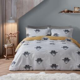 Fusion Highland Cow Easy Care Duvet Cover Set - thumbnail 5