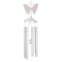 Something Different White Butterfly Windchime - thumbnail 3