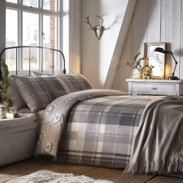 Dreams and Drapes Colville Check Brushed Cotton Duvet Cover Set