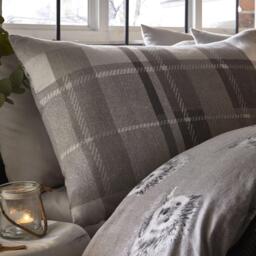 Dreams and Drapes Colville Check Brushed Cotton Duvet Cover Set - thumbnail 2