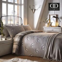 Dreams and Drapes Colville Check Brushed Cotton Duvet Cover Set - thumbnail 4