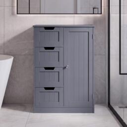 Lassic Bath Vida Priano 4 Drawer 1 Door Freestanding Unit - thumbnail 8