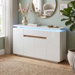 Urban Meuble Modern LED Sideboard with Drawer and Doors - thumbnail 3