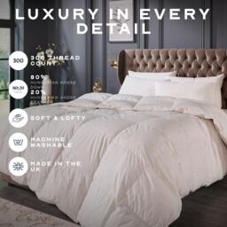 Snuggledown Hungarian Goose Down 4.5 Tog Duvet + 2 Pillows - thumbnail 7