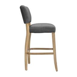Kabinet UK Set of 2 Linen Bar Stool Bar Height - thumbnail 4