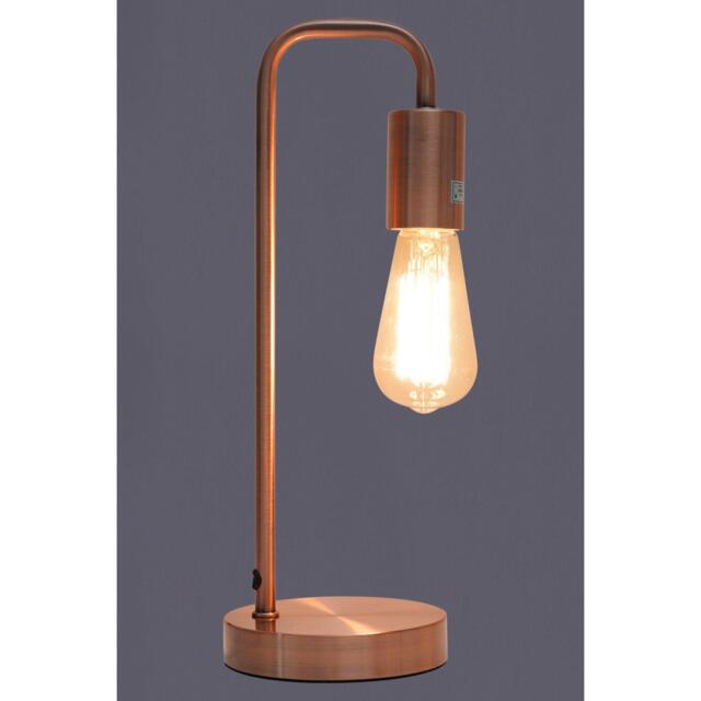 K Living Caitlin Industrial Filament Bulb Table Desk Lamp
