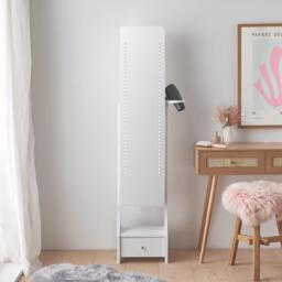 VonHaus BTFY White LED Jewellery Armoire with Mirror - thumbnail 3