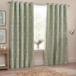 Wylder Sophia Floral Jacquard Eyelet Curtains - thumbnail 5