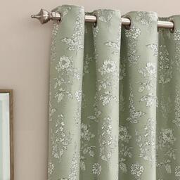 Wylder Sophia Floral Jacquard Eyelet Curtains - thumbnail 2