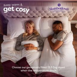Slumberdown Feels Like Down 13.5 Tog Duvet 2 Rebound Pillows - thumbnail 4