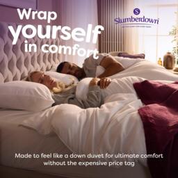 Slumberdown Feels Like Down 13.5 Tog Duvet 2 Rebound Pillows - thumbnail 2