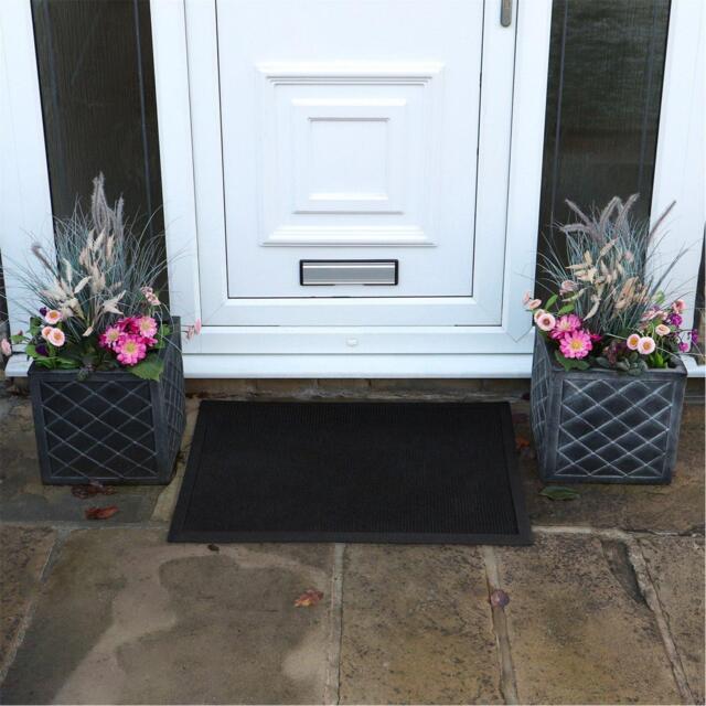 JVL Orion Rubber Scraper Large Doormat - image 1