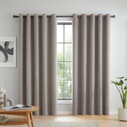 Catherine Lansfield Wilson Velvet Blackout Thermal Eyelet Curtains - thumbnail 2