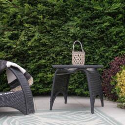JVL Luna Natural Willow Wood Lantern With Braided - thumbnail 6