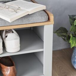 VonHaus VonHaus Shoe Storage Bench With Padded Seat - thumbnail 6