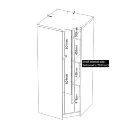 Jack Wills Corner Wardrobe with Mirror - thumbnail 9