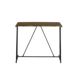 FurnitureR Computer Desk Black Metal Frame Writing Table - thumbnail 7