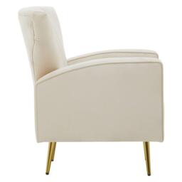 Fifty Five South Hayley Natural Velvet Armchair - thumbnail 2