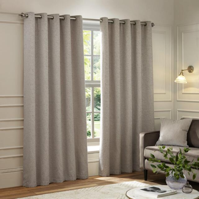 Paoletti Galaxy Fully Lined Chenille Eyelet Curtains - image 1