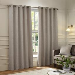 Paoletti Galaxy Fully Lined Chenille Eyelet Curtains - thumbnail 1