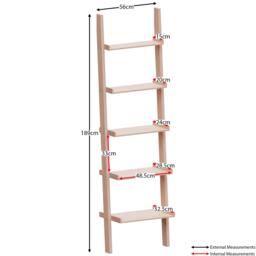 Lassic Vida Designs York 5 Tier Ladder Bookcase - thumbnail 2
